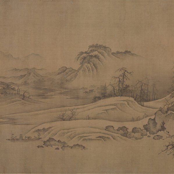宋_燕文贵_款_秋山萧寺图_绢本_(47640×3827 – 300dpi)(图5)