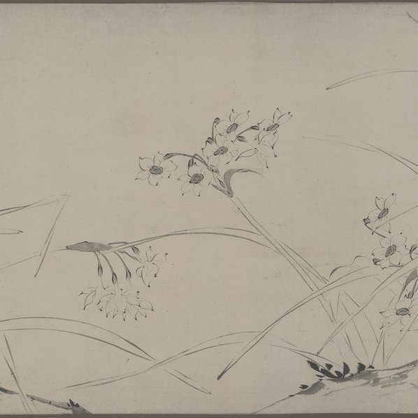 明_陆治_仿赵孟坚水仙图_图卷_2_(38932×5155 – 360dpi)(图5)