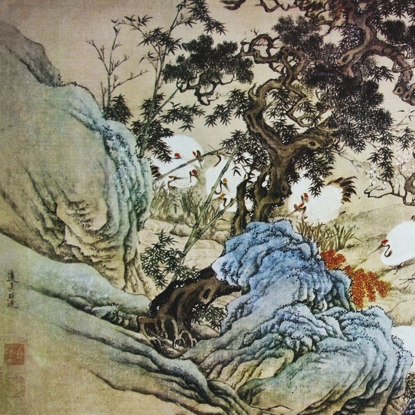 明_边景昭_百鹤图_(28504×3000 – 300dpi)(图2)