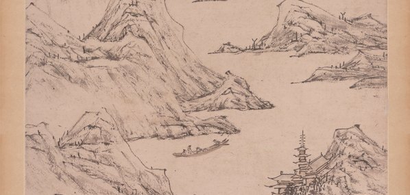 明_陆治_雪后访梅图轴纸_(5469×10413 – 347dpi)(图4)