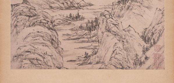 明_陆治_雪后访梅图轴纸_(5469×10413 – 347dpi)(图5)