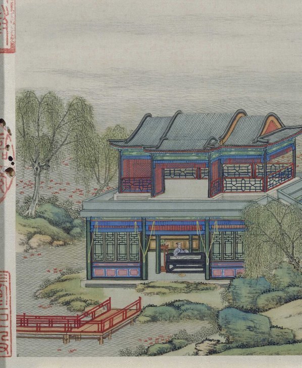 清_陈枚_山水楼阁图册_4_(4035×4920 – 300dpi)(图4)