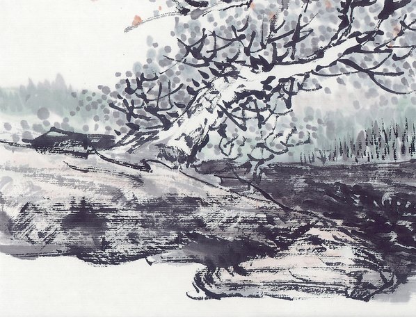 近代_现代山水册页_11_(6097×4648 – 72dpi)(图4)