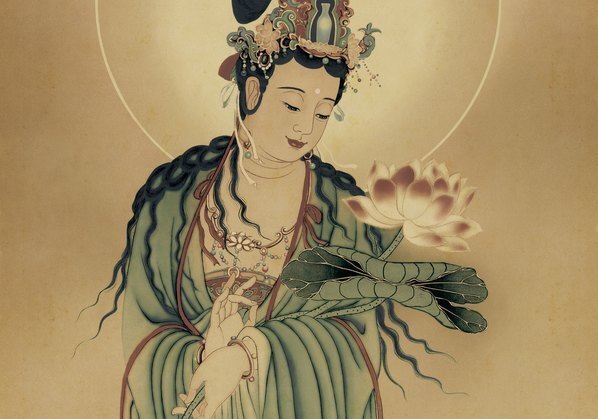 近代_西方三圣_南无大势至菩萨_(5732×16073 – 72dpi)(图3)