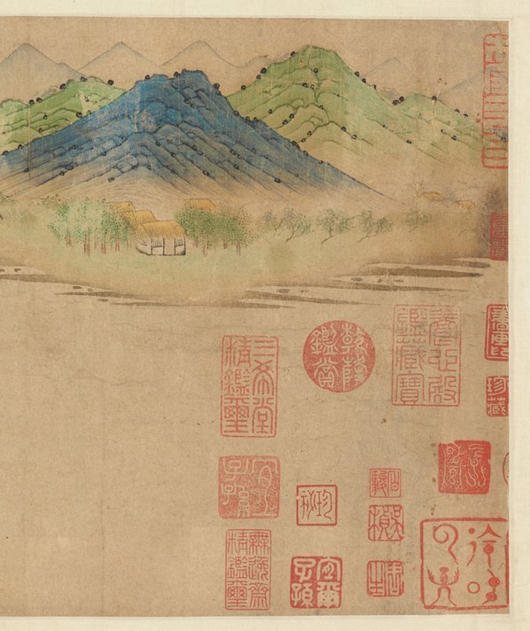 元_钱选_王羲之观鹅图_画_(14207×3700 – 350dpi)(图5)