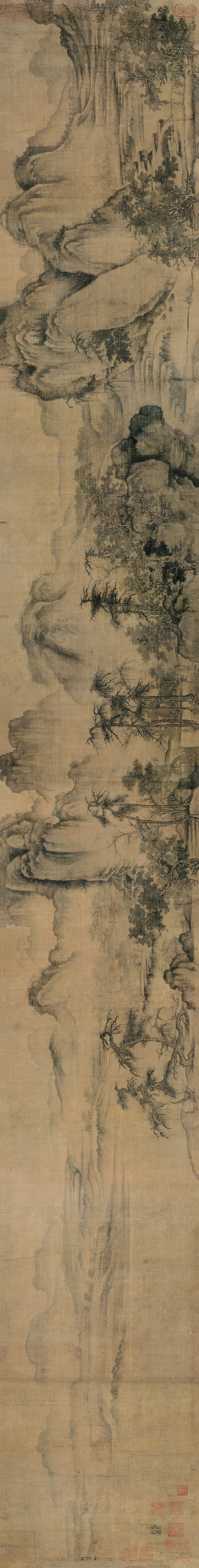 宋_王诜_画心_绢本_(41909×5339 – 300dpi)(图1)