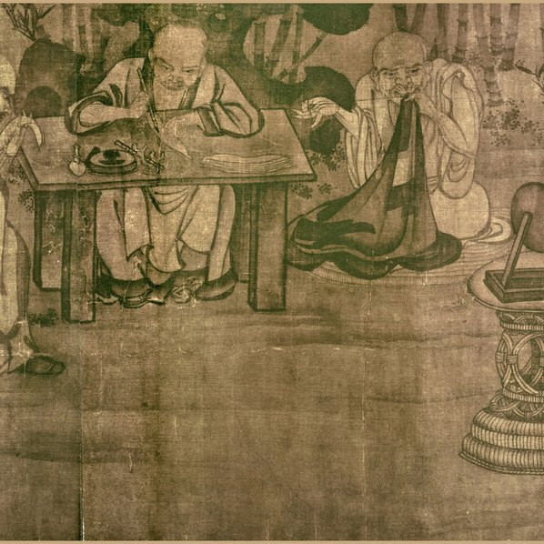 元_颜辉_十六罗汉图卷_(30349×3000 – 300dpi)(图4)