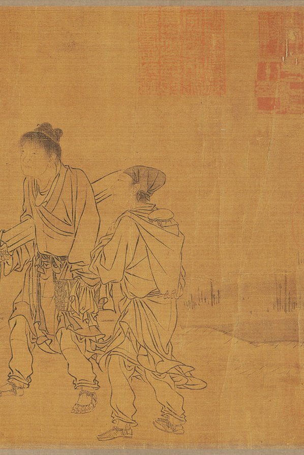 元_佚名_画渊明归去来辞_绢本_(8716×3273 – 300dpi)(图5)