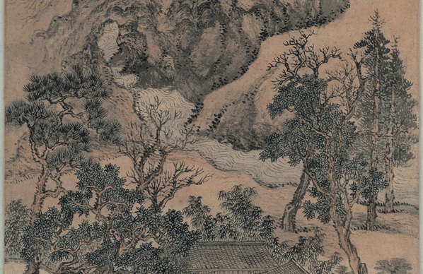 清_王翚_仿王蒙山水_纸本_(5158×13392 – 300dpi)(图4)