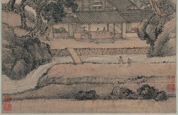 清_王翚_仿王蒙山水_纸本_(5158×13392 – 300dpi)(图5)