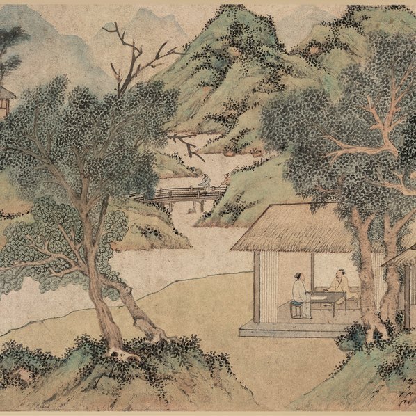 明_文徵明_浒溪草堂图_全卷_纸本_辽_(113172×3865 – 350dpi)(图5)