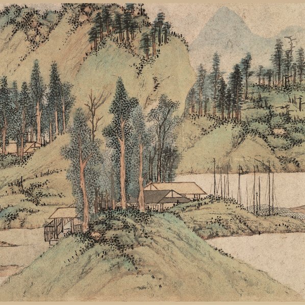 明_文徵明_浒溪草堂图_全卷_纸本_辽_(113172×3865 – 350dpi)(图2)