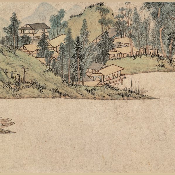 明_文徵明_浒溪草堂图_全卷_纸本_辽_(113172×3865 – 350dpi)(图3)
