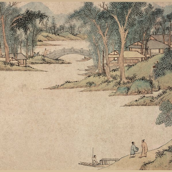 明_文徵明_浒溪草堂图_全卷_纸本_辽_(113172×3865 – 350dpi)(图4)