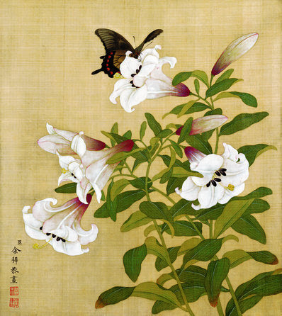 清_余稚_花鸟画十二开_绢本_余稚花鸟_3_(3248×3642 – 250dpi)(图1)