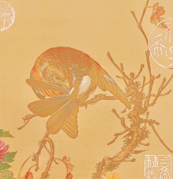 清_郎世宁_花鸟图册_5(图3)
