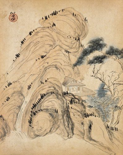 清_溥儒_四时山水图册_开_广博_1_(3235×4090 – 300dpi)(图1)