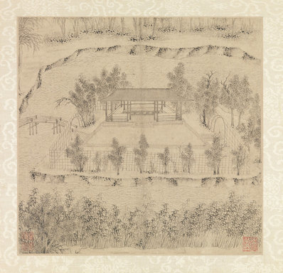 明_文徵明_山水诗画册_2_(4500×4341 – 300dpi)(图1)