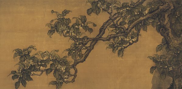 清_沈铨_桂鹤图_代绢_(12374×24301 – 348dpi)(图2)