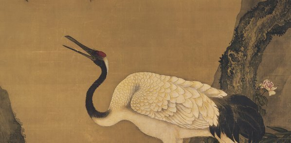 清_沈铨_桂鹤图_代绢_(12374×24301 – 348dpi)(图3)