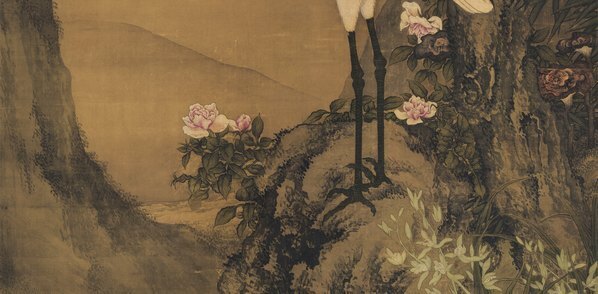 清_沈铨_桂鹤图_代绢_(12374×24301 – 348dpi)(图4)
