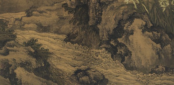 清_沈铨_桂鹤图_代绢_(12374×24301 – 348dpi)(图5)