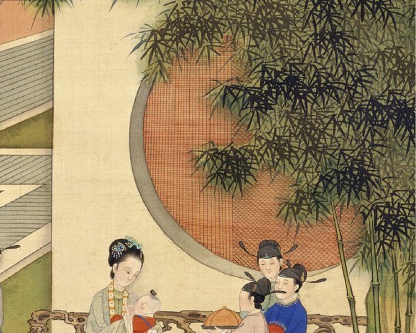 清_焦秉贞_历朝贤后故事图_含饴弄_(3500×2796 – 300dpi)(图3)