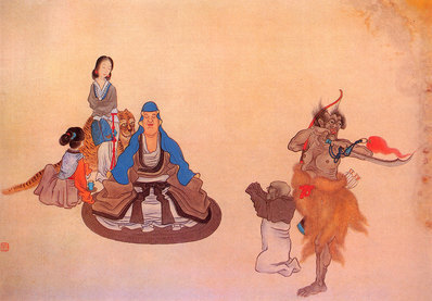 清_任熊_十六应真图册_10_(4200×2923 – 300dpi)(图1)
