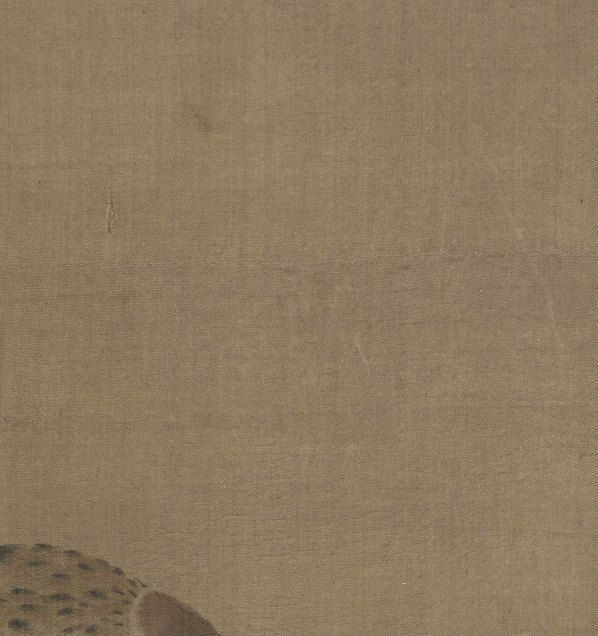 宋_佚名_驯禽俯啄图页绢本_(4552×4839 – 300dpi)(图3)