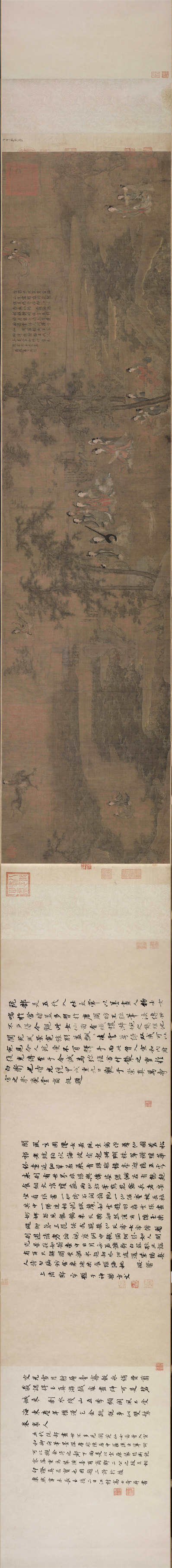 五代_阮郜_阆苑女仙图卷_全卷_绢本_(52589×5787 – 300dpi)(图1)