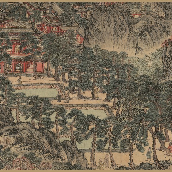 元_王蒙_太白山图卷画芯全图_纸本_(33209×3900 – 350dpi)(图2)