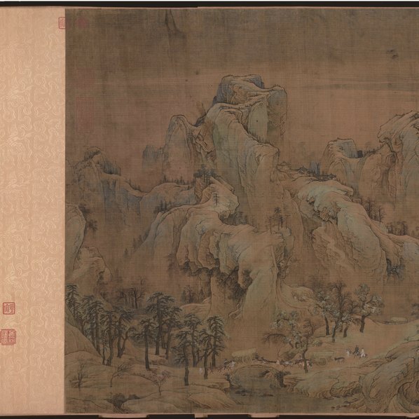 宋_赵伯驹_江山秋色图带跋_二版_绢本北京故_(48836×6778 – 300dpi)(图2)
