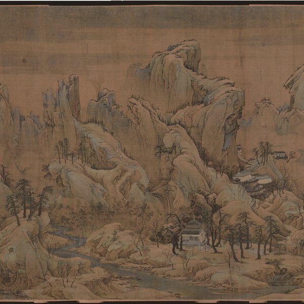 宋_赵伯驹_江山秋色图带跋_二版_绢本北京故_(48836×6778 – 300dpi)(图3)