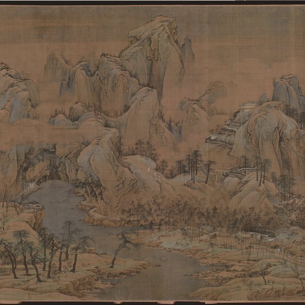 宋_赵伯驹_江山秋色图带跋_二版_绢本北京故_(48836×6778 – 300dpi)(图4)
