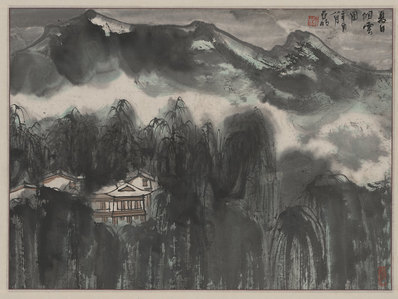 近代_亚明_四条屏_(6641×4989 – 72dpi)(图1)