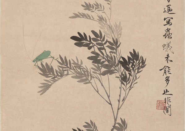 清_于非闇_新秋晴窗图轴纸本_(4330×12267 – 320dpi)(图3)
