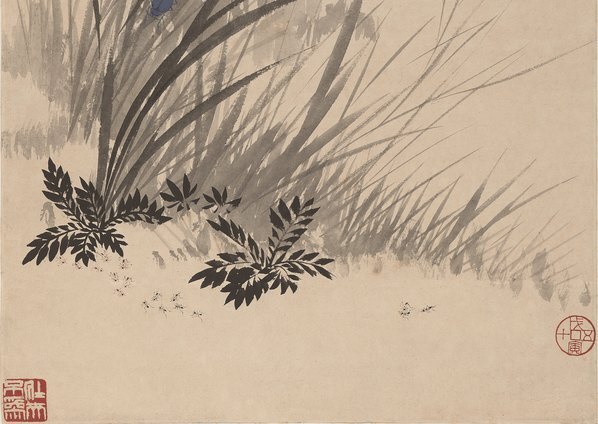 清_于非闇_新秋晴窗图轴纸本_(4330×12267 – 320dpi)(图5)