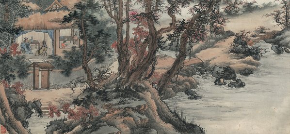 近代_祁昆_山水轴_纸本_(7600×14140 – 72dpi)(图5)
