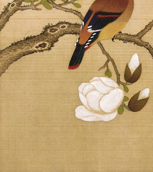 清_余稚_花鸟画十二开_绢本_余稚花鸟_10_(3248×3642 – 250dpi)(图4)