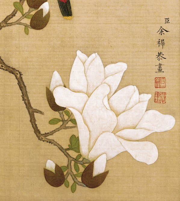 清_余稚_花鸟画十二开_绢本_余稚花鸟_10_(3248×3642 – 250dpi)(图5)