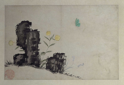 明_文俶_花卉图册页_北京故宫张_第六_(5243×3616 – 300dpi)(图1)