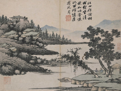 明_沈周_卧游图册_11_(5775×4328 – 300dpi)(图1)