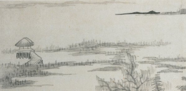 清_龚贤_山水八景_1_(6299×3100 – 300dpi)(图2)