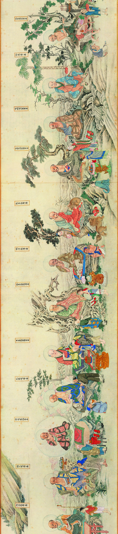 清_丁观鹏_法界源流图卷全图_图卷_7_(22047×4892 – 350dpi)(图1)