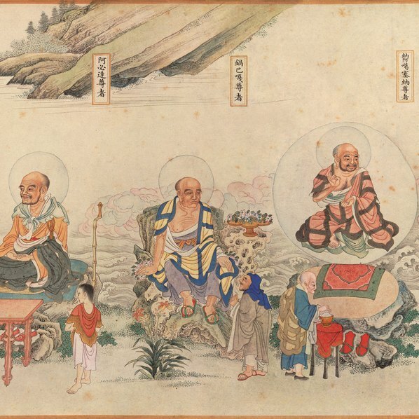 清_丁观鹏_法界源流图卷全图_图卷_7_(22047×4892 – 350dpi)(图2)