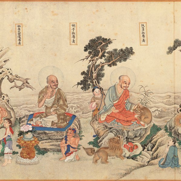 清_丁观鹏_法界源流图卷全图_图卷_7_(22047×4892 – 350dpi)(图4)