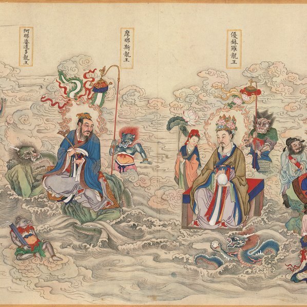 清_丁观鹏_法界源流图卷全图_图卷_1_(22047×4892 – 350dpi)(图2)