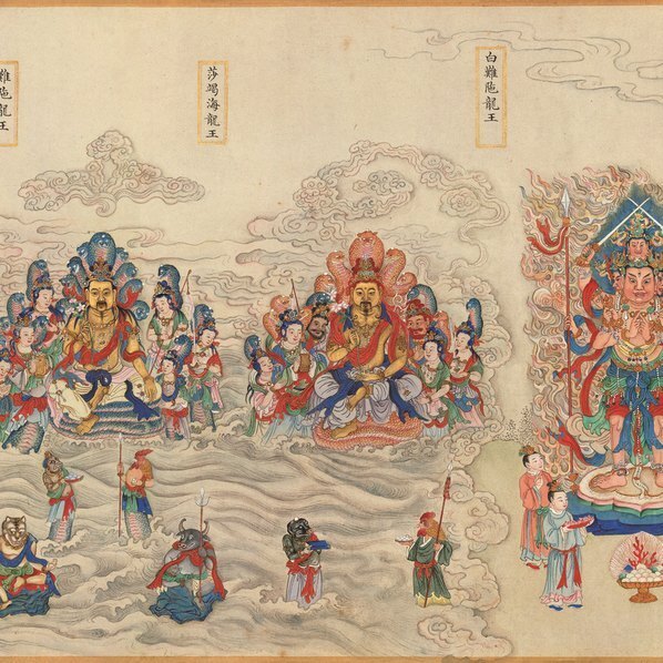 清_丁观鹏_法界源流图卷全图_图卷_1_(22047×4892 – 350dpi)(图4)