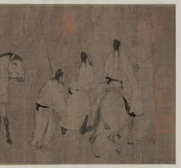 宋_佚名_游骑图卷_绢本_台_(18959×4656 – 500dpi)(图5)