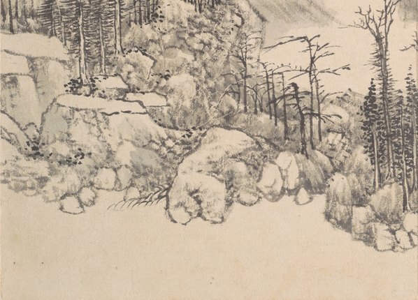清_钱维城_山水花鸟册_开_大都会_2_(4813×3464 – 400dpi)(图4)